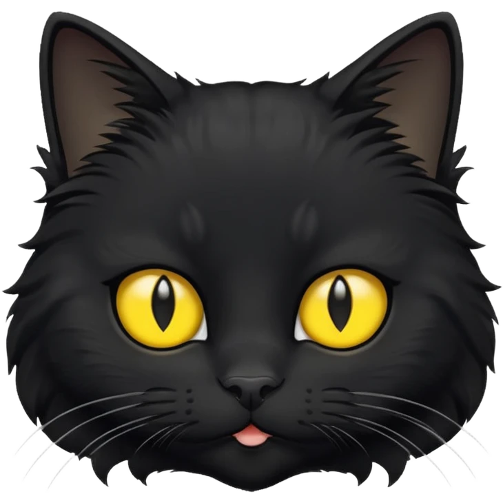 head of a black cat emoji