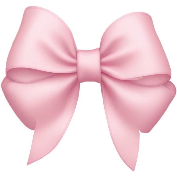 light pink bow on light pink bow emoji