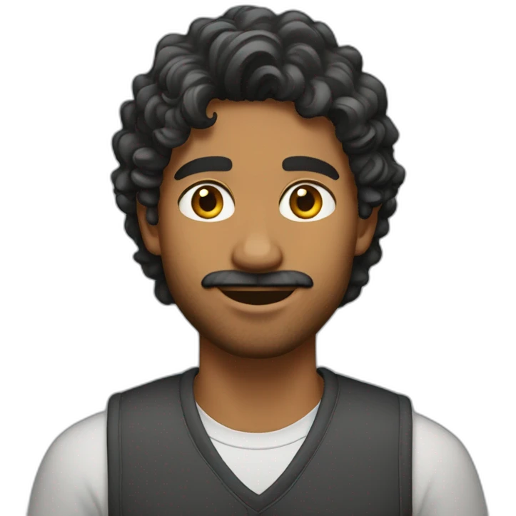 indian-college-man-wavy-hair emoji