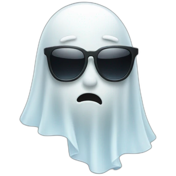Ghost wearing sunglasses emoji