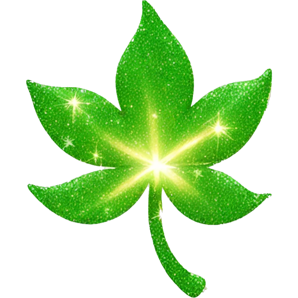 Four leaf sparkle emoji