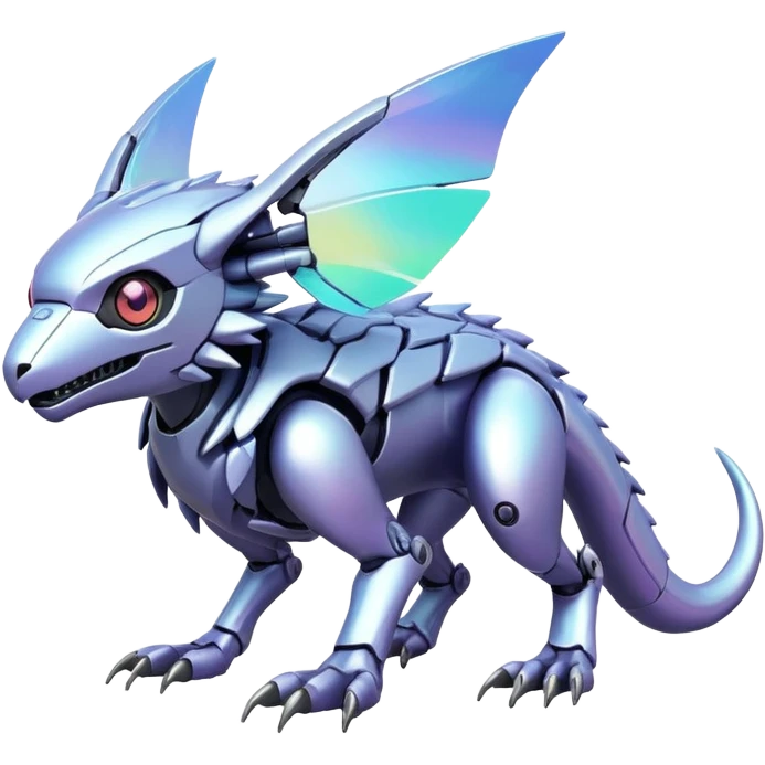  exotic futuristic modern cyber-Fakémon-Digimon-Trico-creature emoji