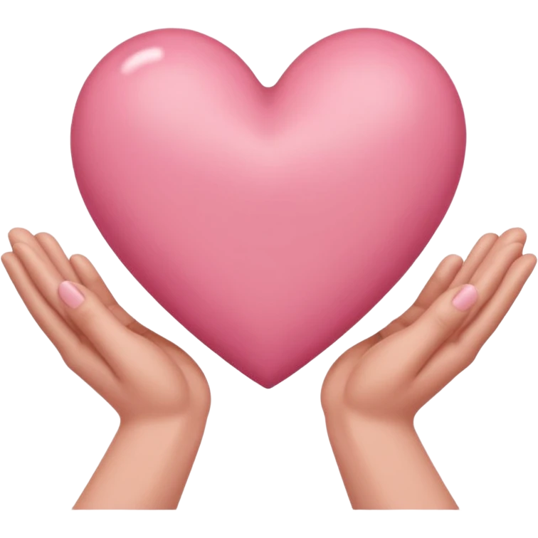 руки держат сердечко emoji