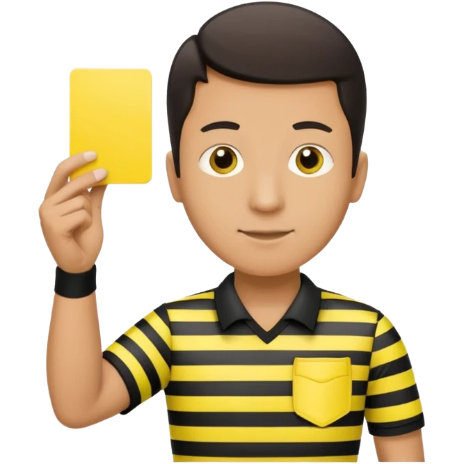 Soccer referee  emoji