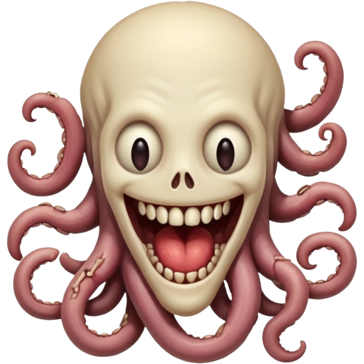 Rotting intestines smile lovecraftian horror emoji