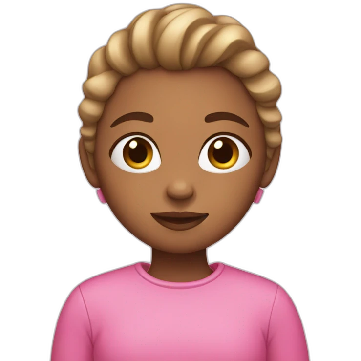Girl in pink emoji