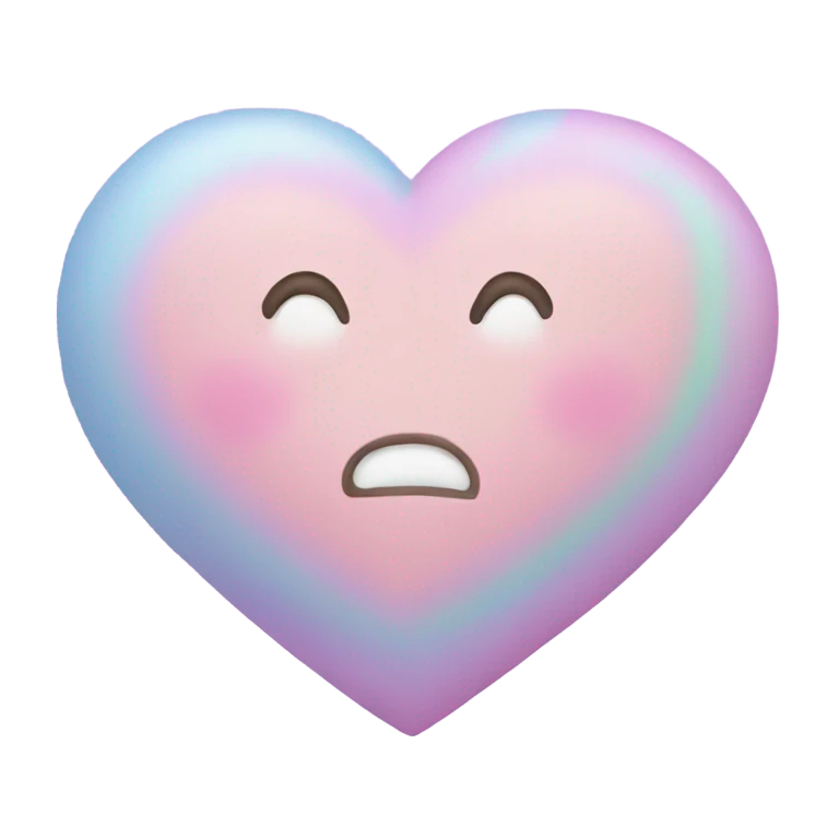 Pastel heart emoji