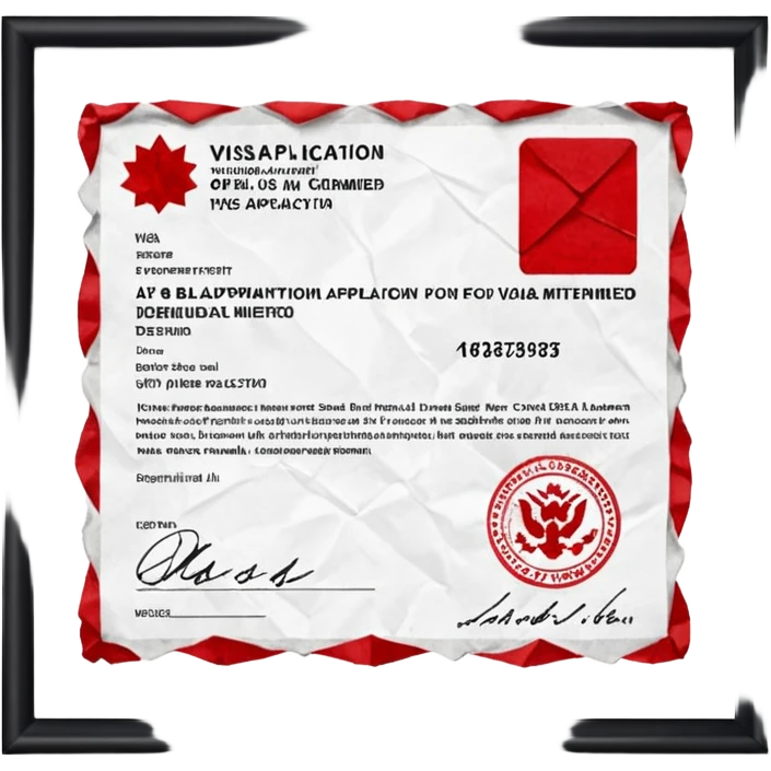 visa de turista denegada emoji