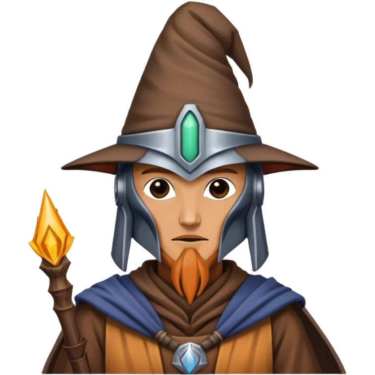 Mandalorian with wizard hat emoji