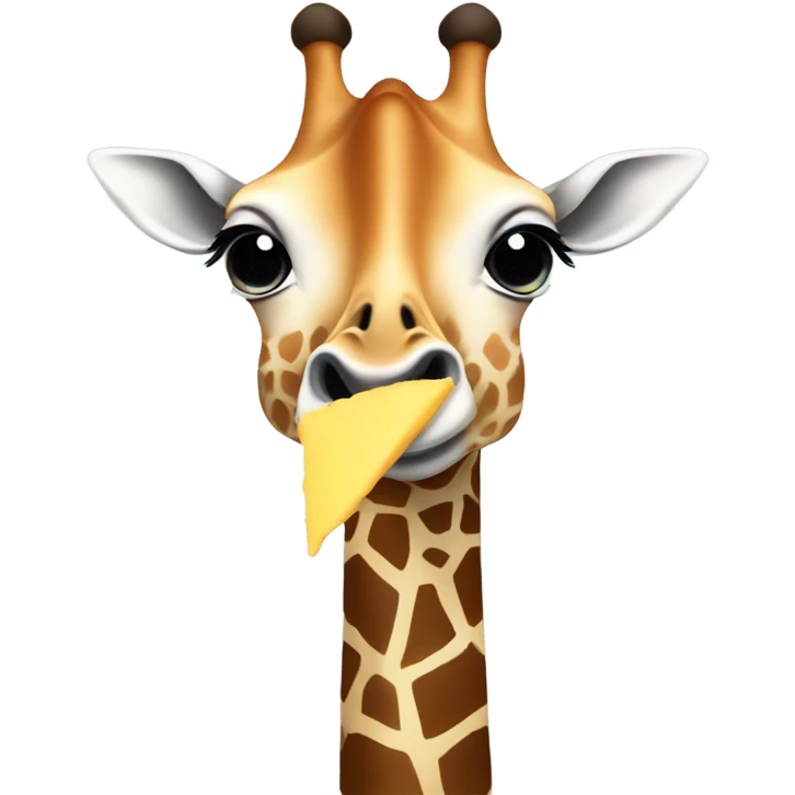 Giraffe eating a burrito emoji