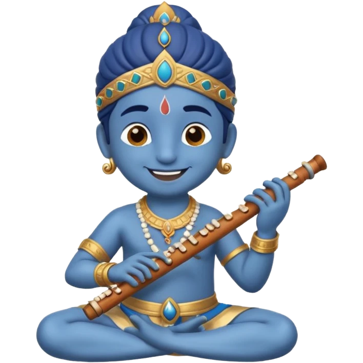 small emoji of god Krishna used for text emoji