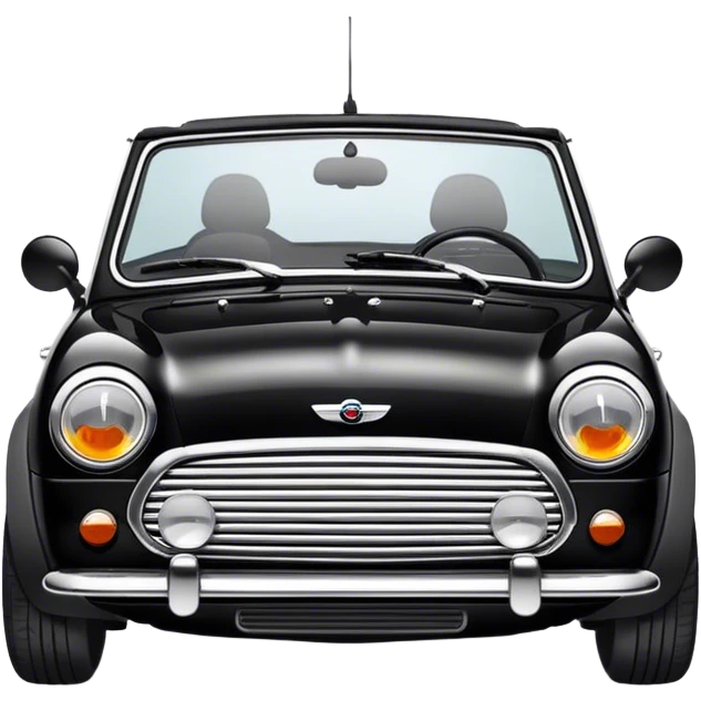 mini cooper cabriolet black emoji