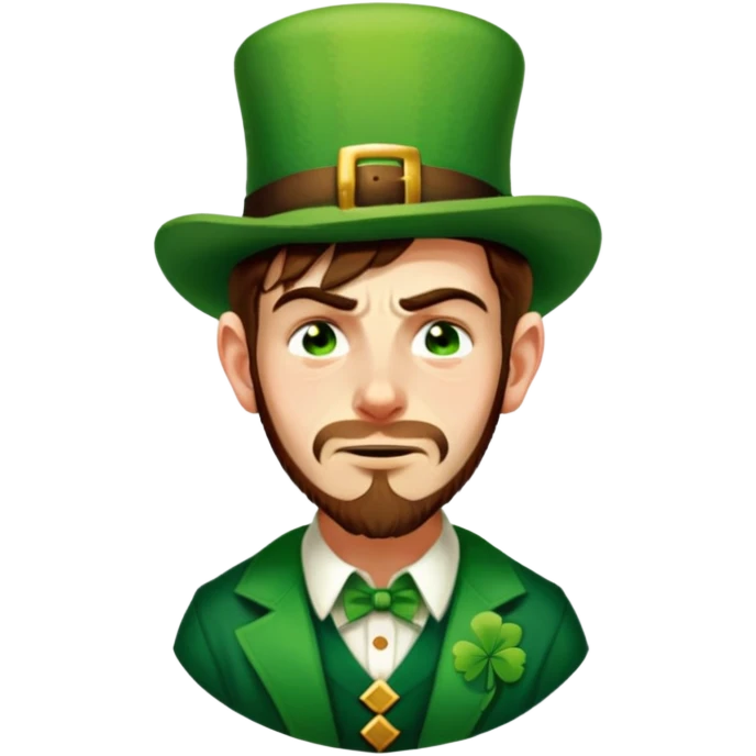 Sad Leprechaun emoji