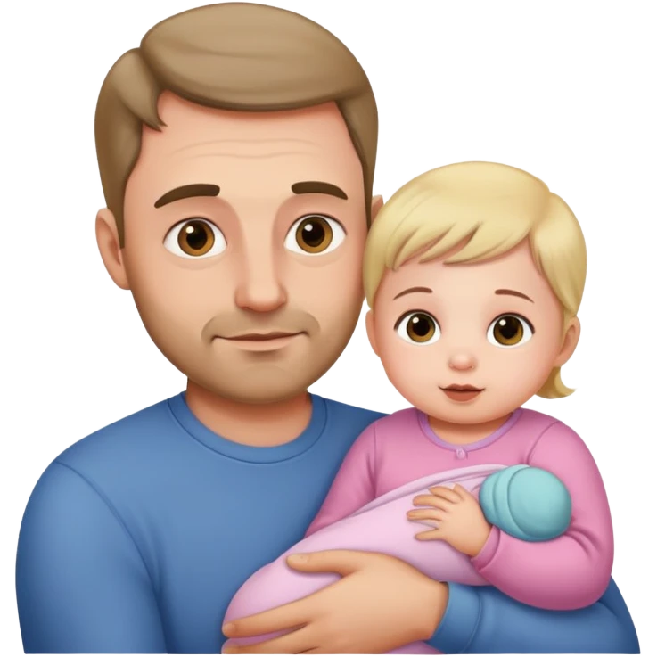dad with baby girl emoji