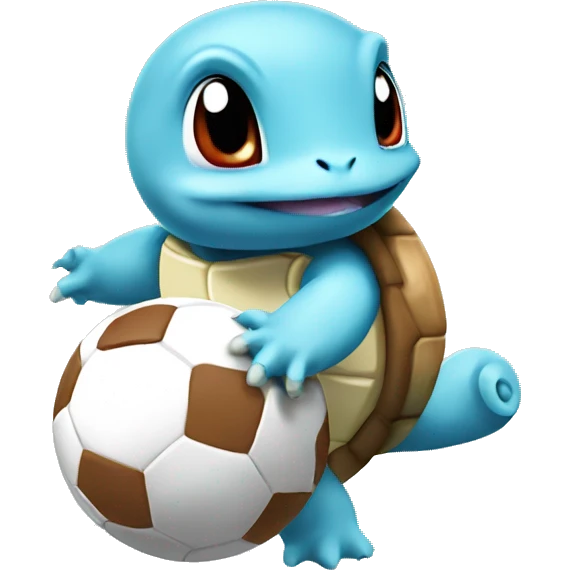 squirtle holding football emoji