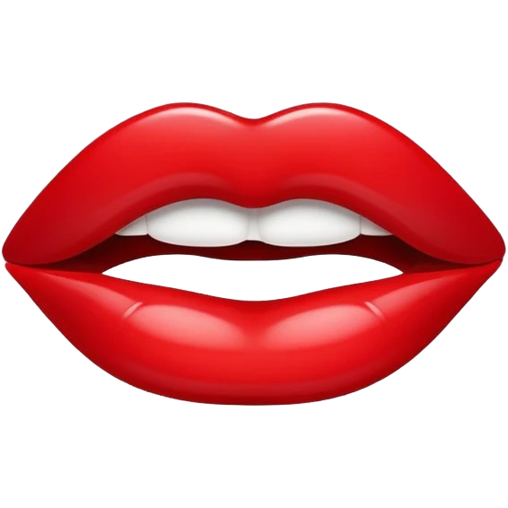 Lipstick kiss mark emoji