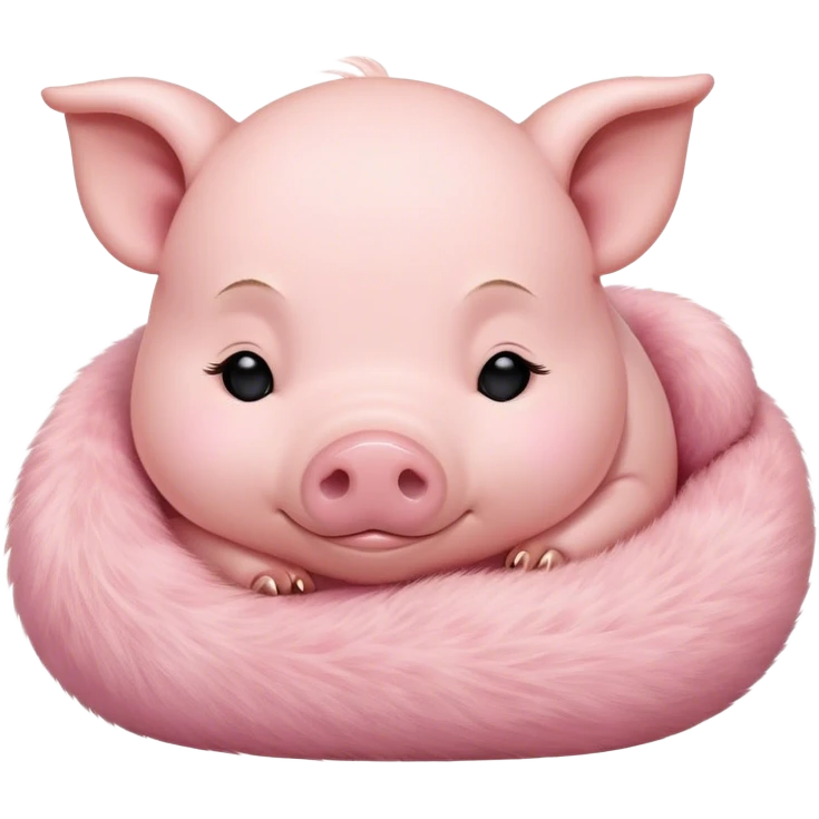 cute baby pig sleeping emoji