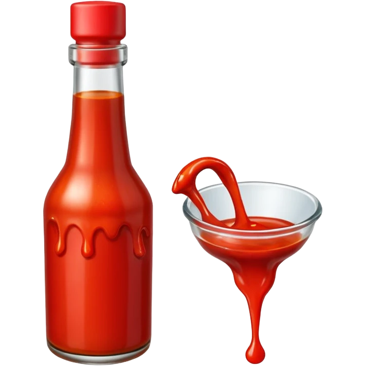 hot sauce bottle dripping emoji