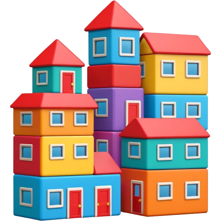 Toy Block Homes emoji