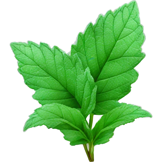 frozen mint 4 smal leaves emoji