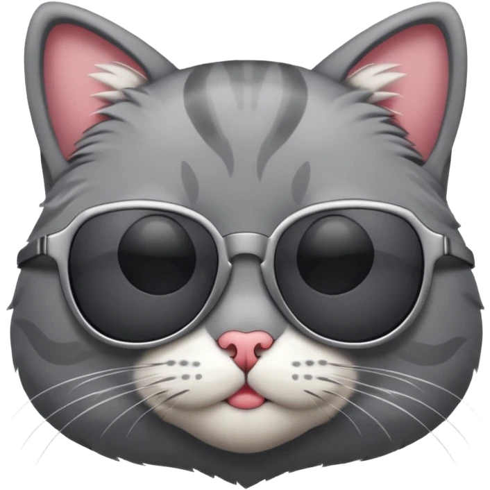 Cat wearing sunglasses emoji