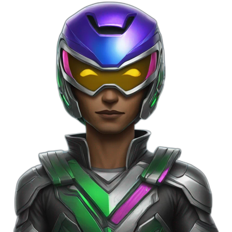 cyberpunk power ranger emoji