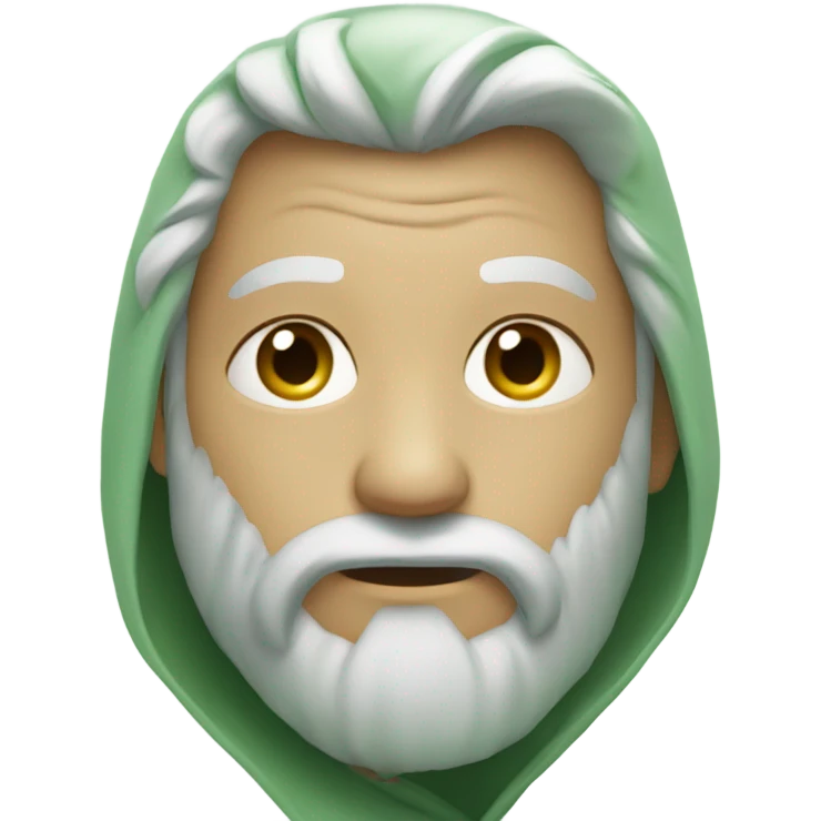 sage green heart  emoji