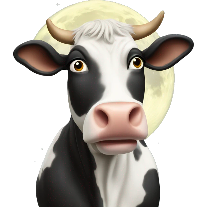 cow over the moon emoji