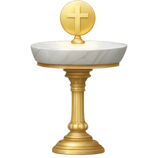 Marble altar eucharist  emoji