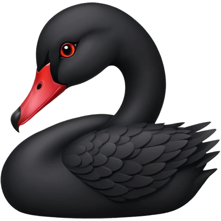 Black swan emoji