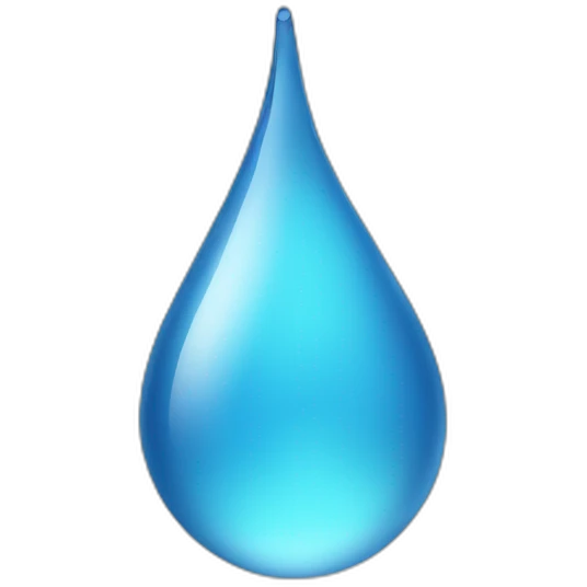 water-drop thinking emoji