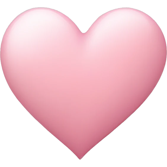 light pink heart emoji