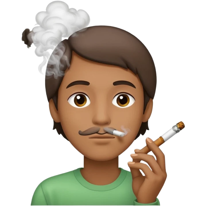 Smoking a blunt emoji