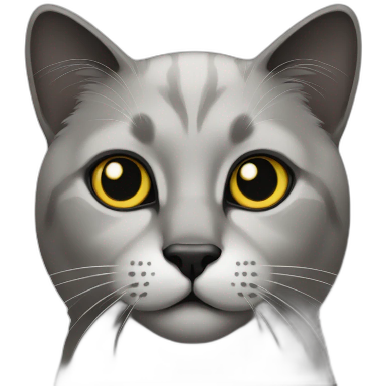 cat black face emoji