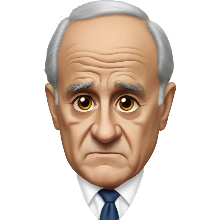 Realistic Rudy Giuliani very sad emoji
