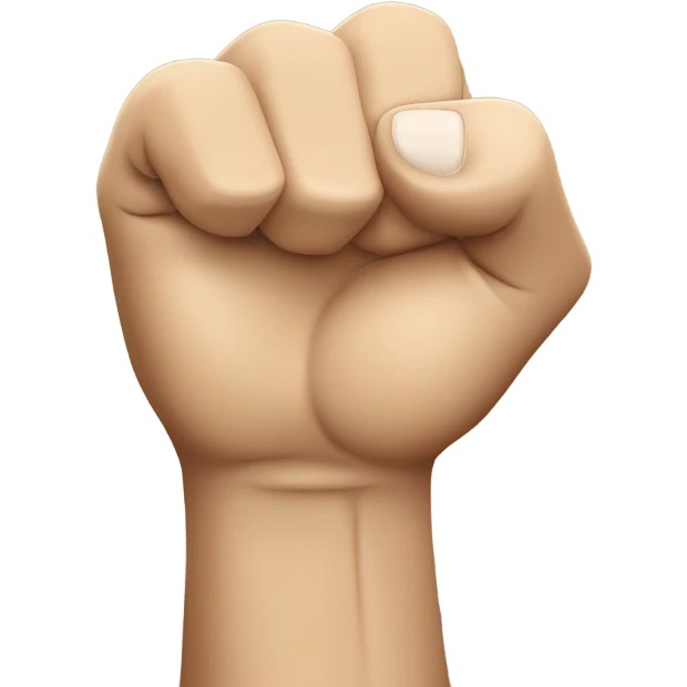 a fist facing up with index finger extended emoji