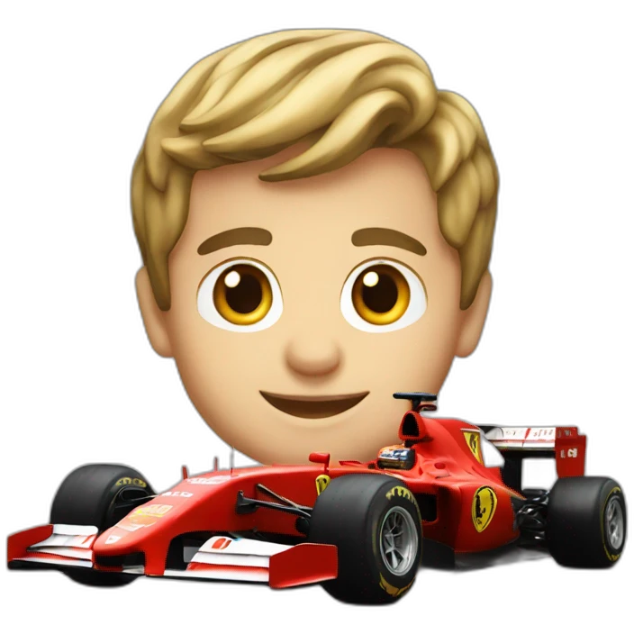 F1 Ferrari emoji