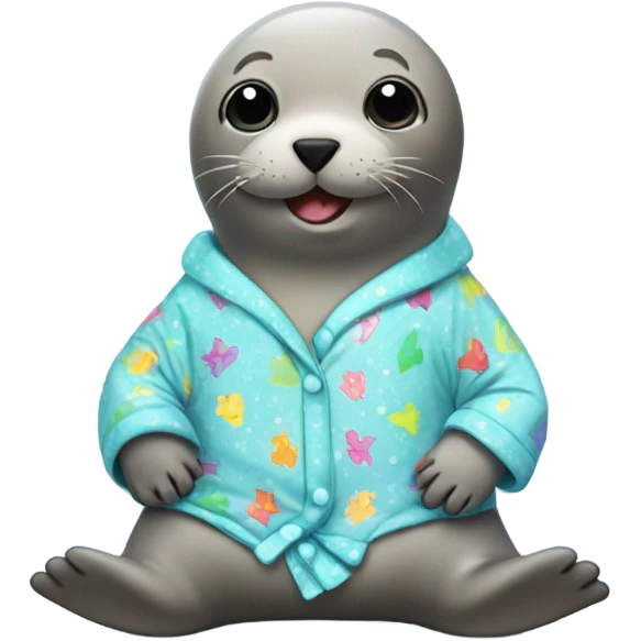 Seal in pyjamas emoji