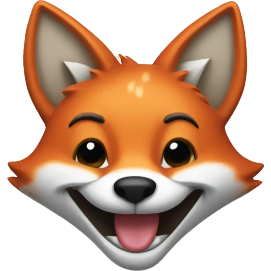 Grinning Fox emoji