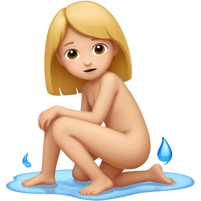 10 year old child girl naked  pooping in the floor emoji