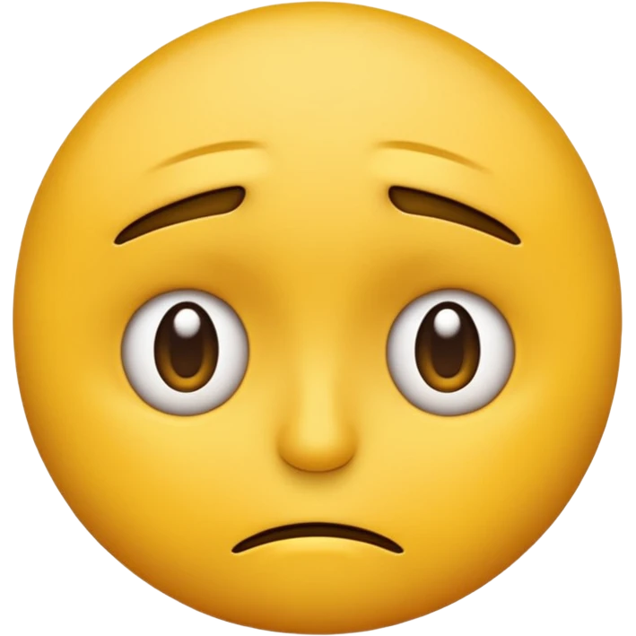 confused face, yellow emoji face emoji