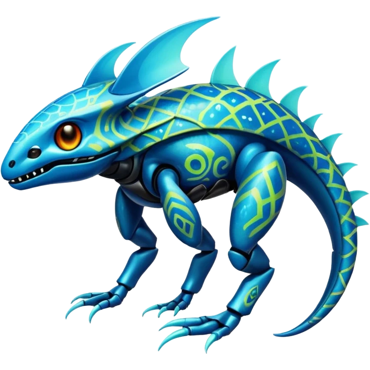  exotic tropical cyber-Fakémon-Vernid-creature emoji