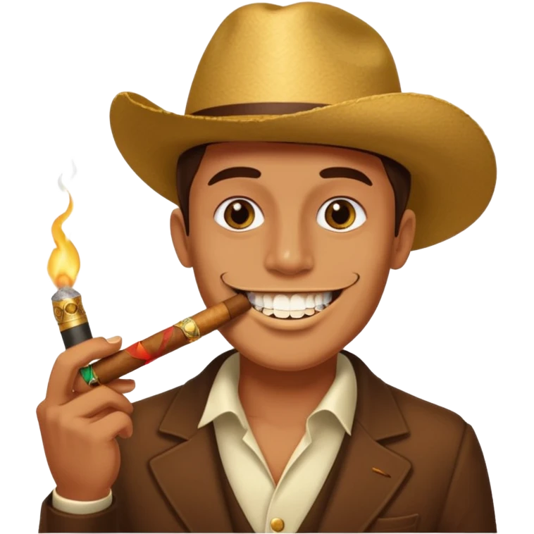 gold tooth with cigarnews emoji