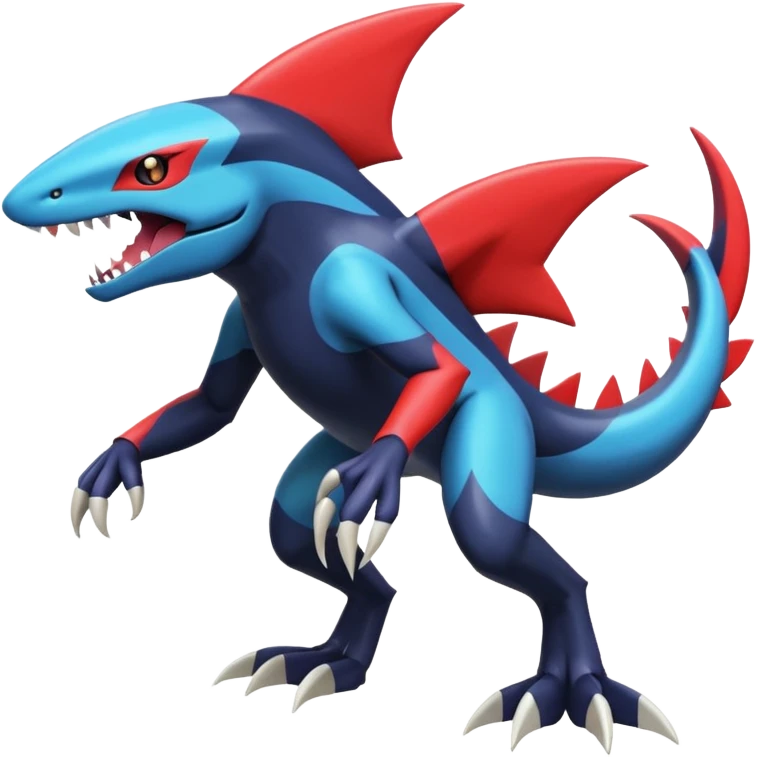 Meloetta-Guilmon-Garchomp-Sharpedo-Darkrai-Pokémon-Fakémon-fusion-hybrid-creature emoji