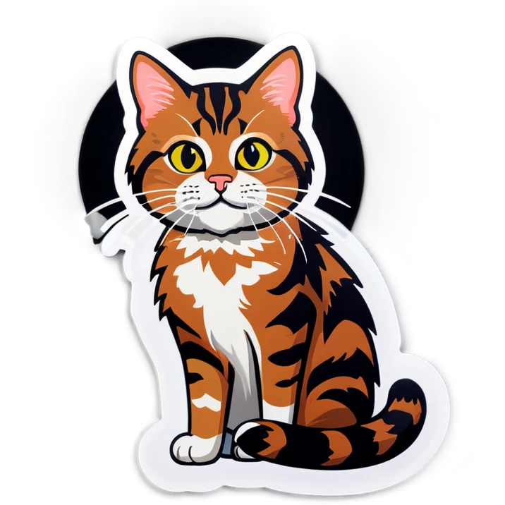 Cockeyed tabby cat emoji