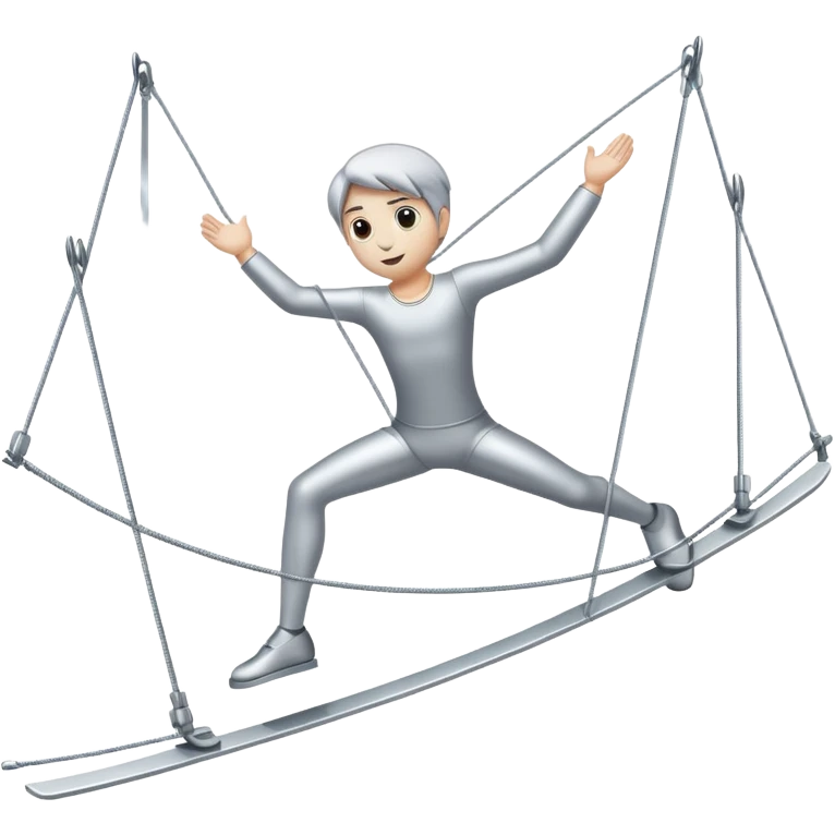 tightrope between two things
 emoji