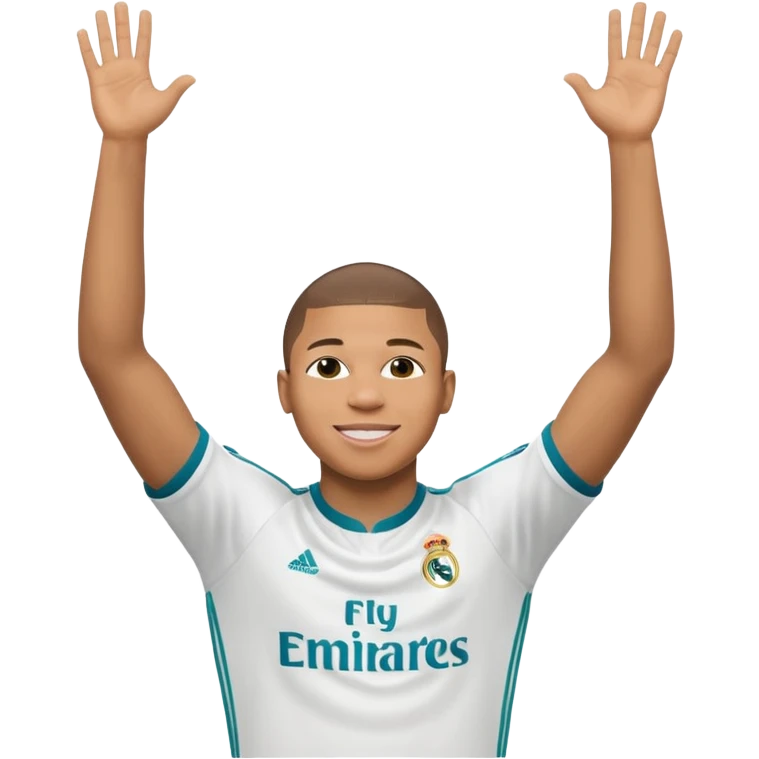 Mbappe celebration for Real Madrid emoji