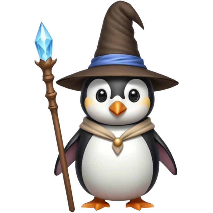 Penguin Wizard emoji