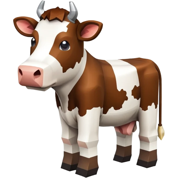 Minecraft cow emoji