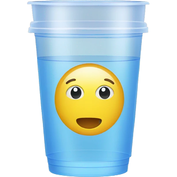 plastic water cup emoji